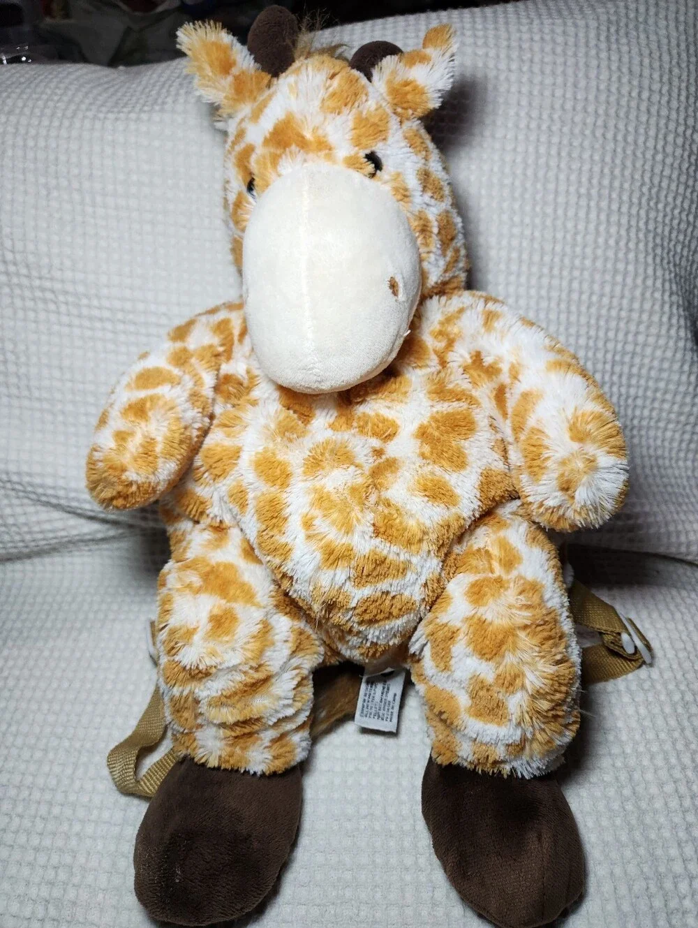 Plush Giraffe Soft Toy Backpack - Brown & White